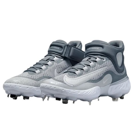 Nike Alpha Huarache Elite 4 Mid \'Wolf Grey White\' DJ6520-012 Baseball size 13.5 main image 5